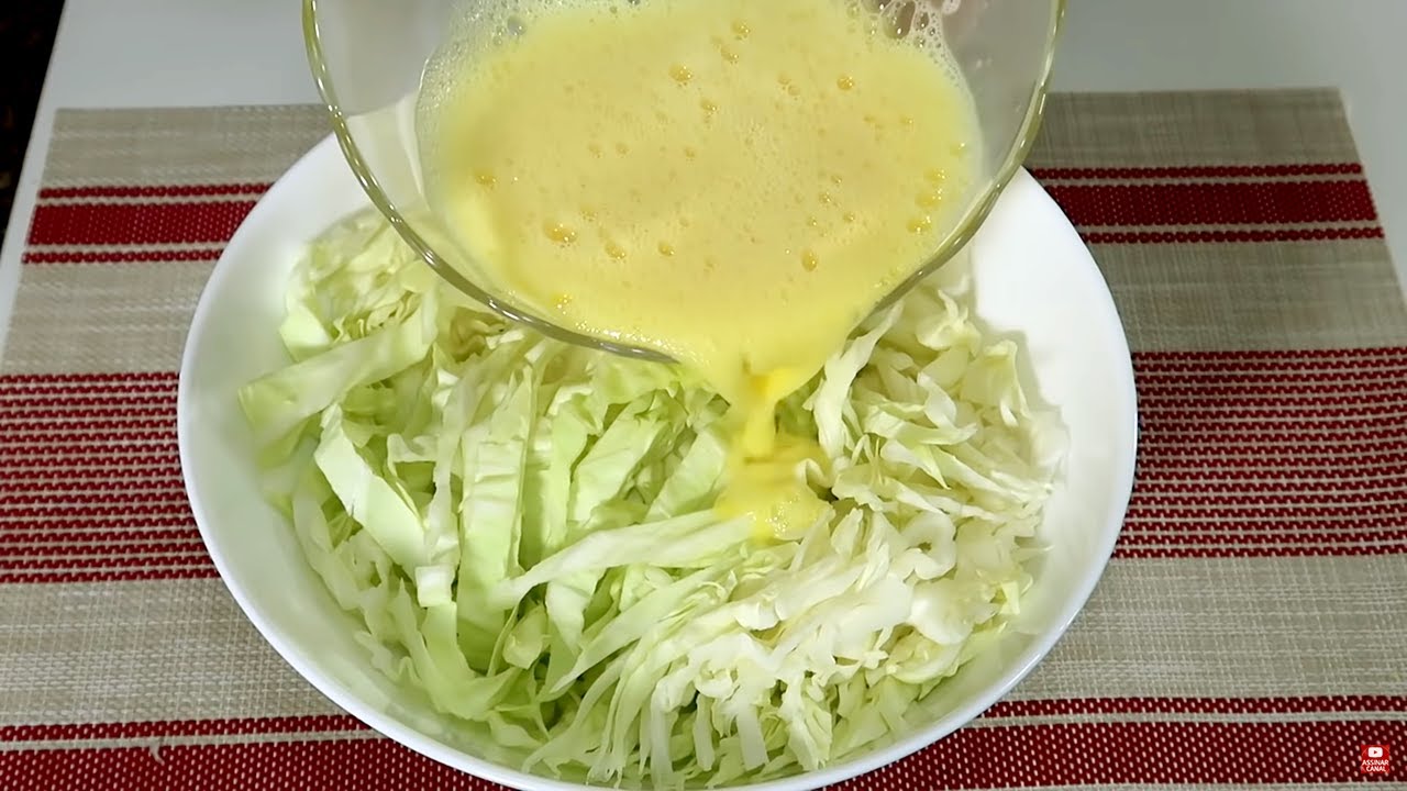 Incrível esta receita de repolho com ovos