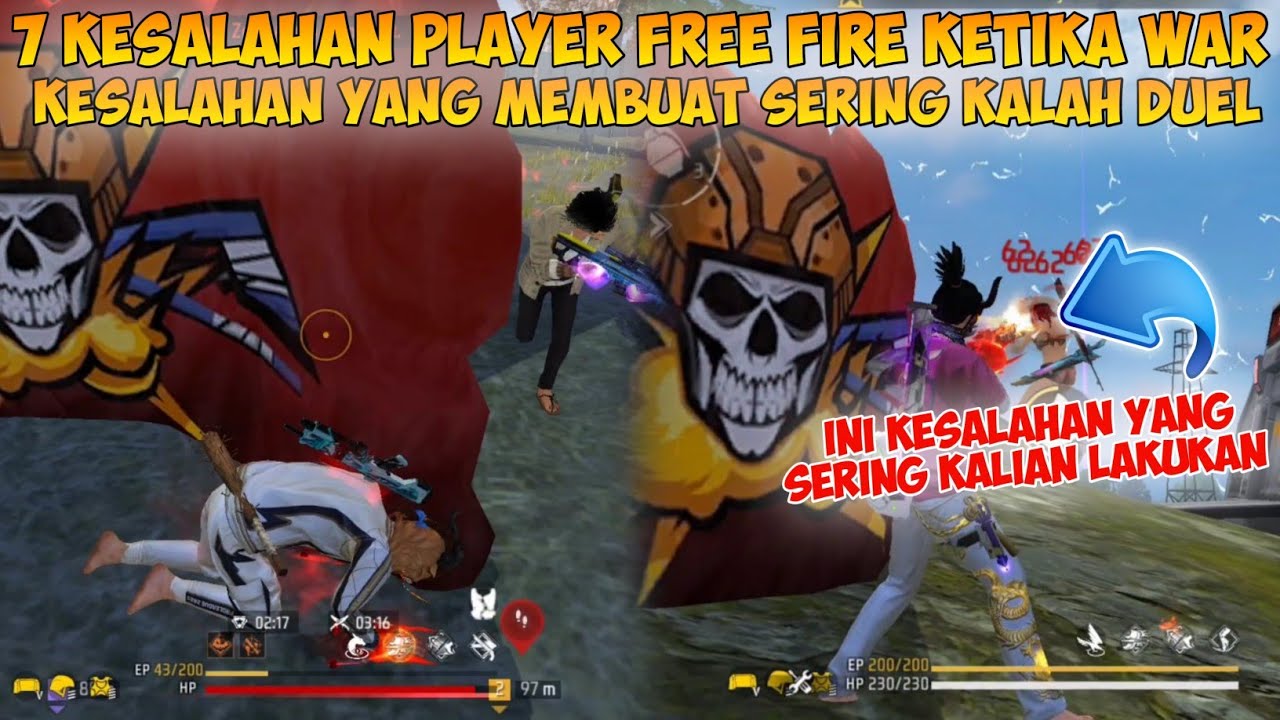 7 KESALAHAN PLAYER PEMULA FREE FIRE KETIKA WAR | Ini Penyebab Sering Kalah Ketika WAR