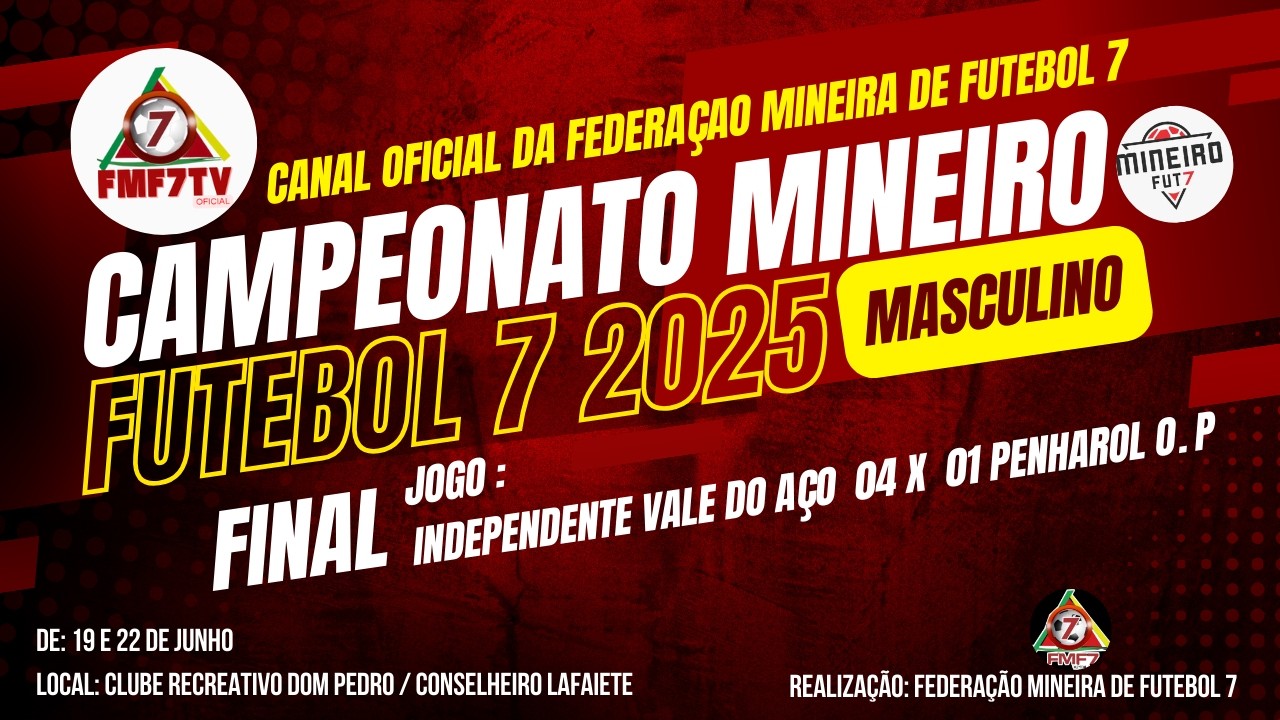FINAL MINEIRO 2025 - INDEPENDENTE VALE DO AÇO 04 X 01 PENHAROL OOURO PRETO