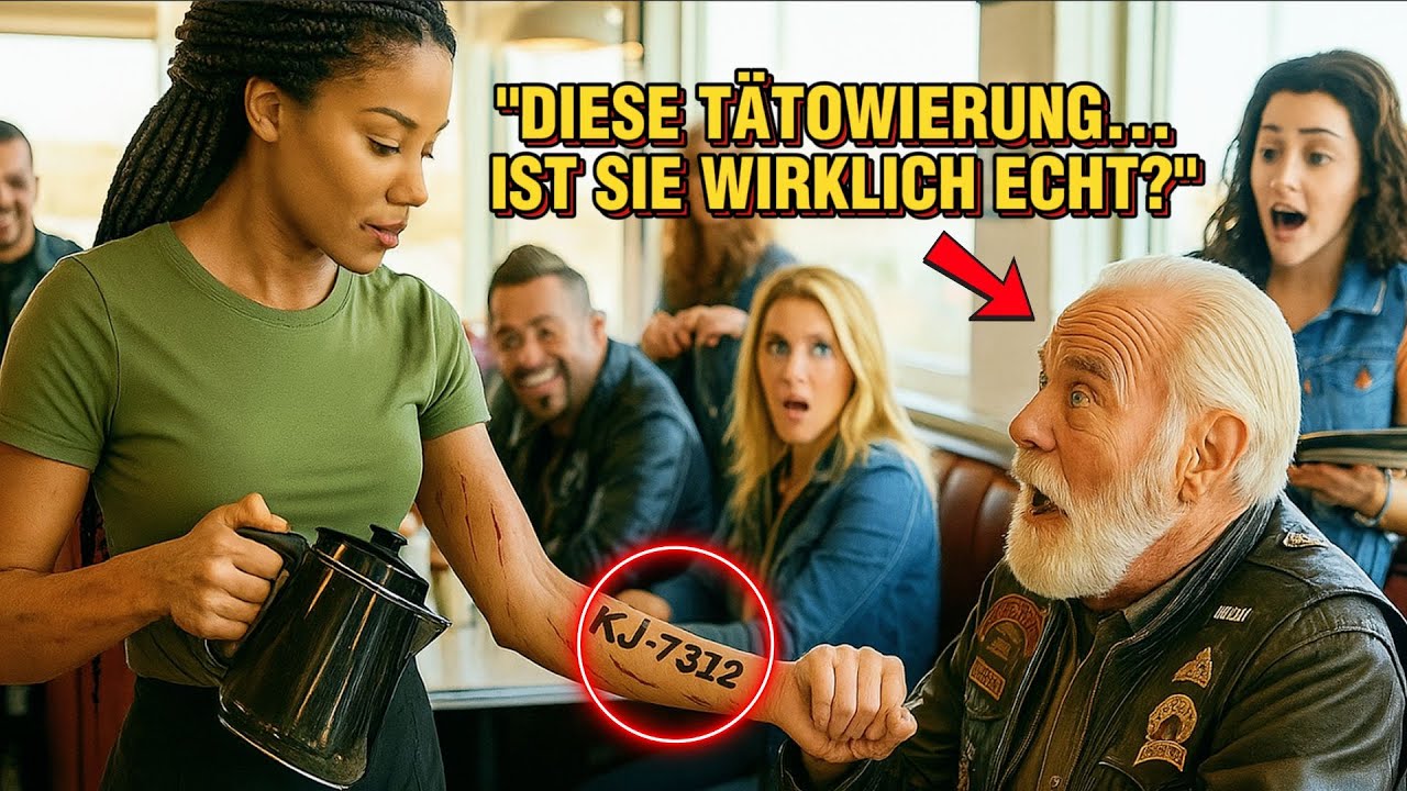 „Veteran erstarrt beim Anblick des Tattoos der Kellnerin – es war das Zeichen seiner Einheit.“