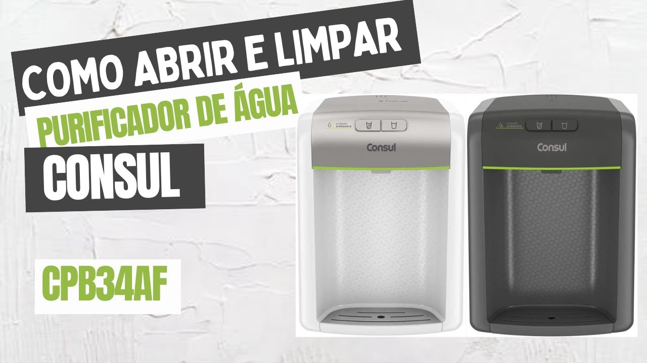 Como abrir e limpar o purificador de água Consul CPB34AF