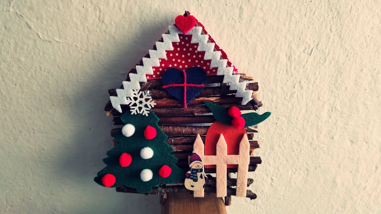 CASETTA BELLISSIMA con il legno del bosco *Tutorial Natale*