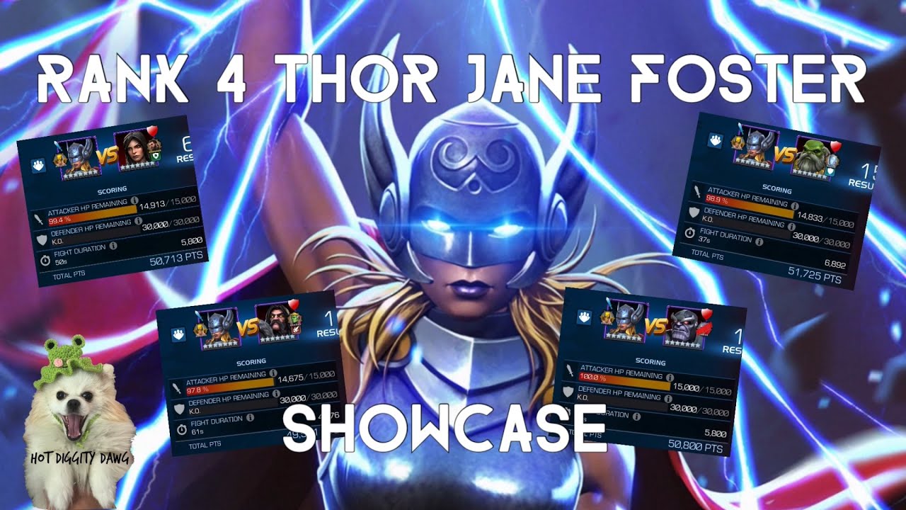 THE FIRST EVER 7* RANK 4 THOR JANE FOSTER - Showcasing the New Jane Lock in Battlegrounds