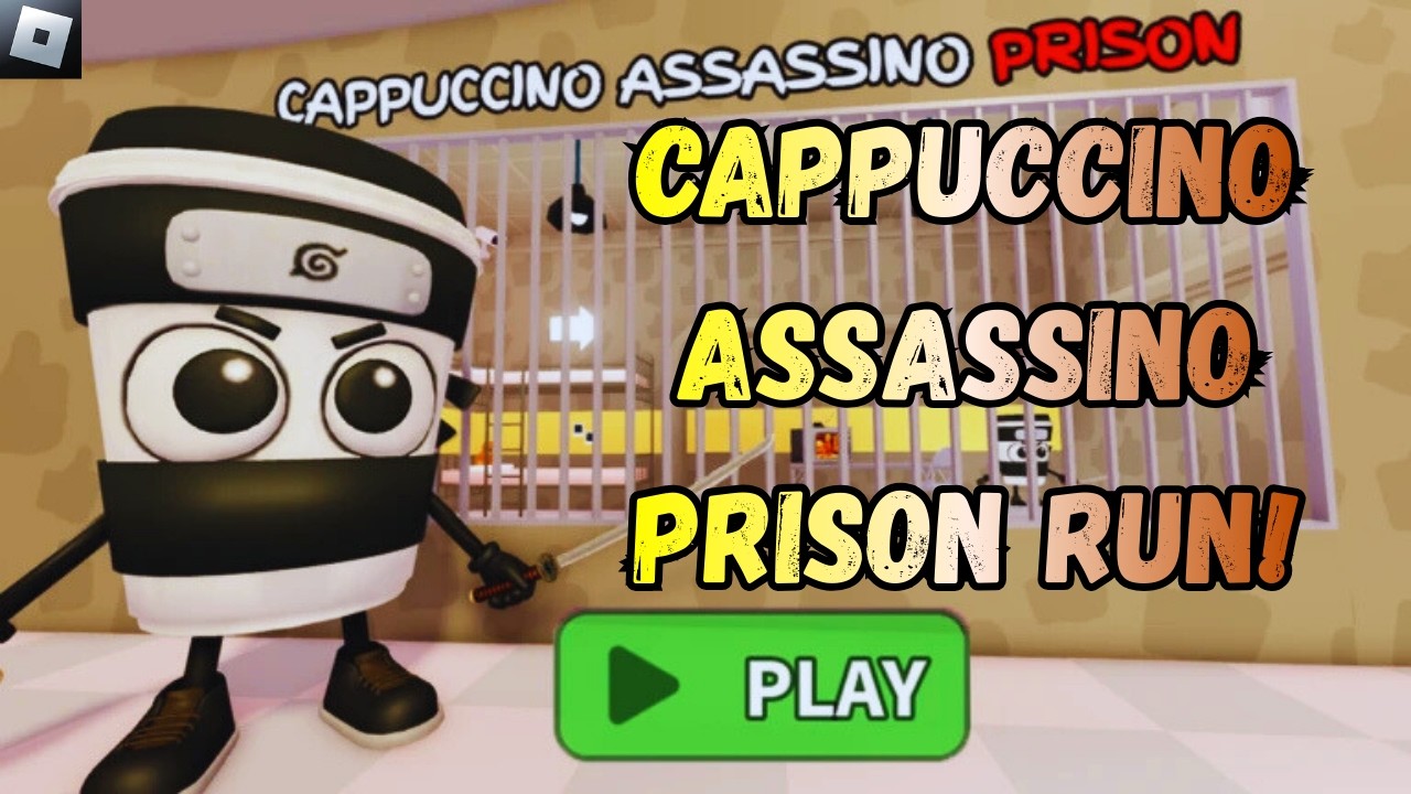 CAPPUCCINO ASSASSINO PRISON RUN! WALKTHROUGH FULL GAME | ROBLOX OBBY