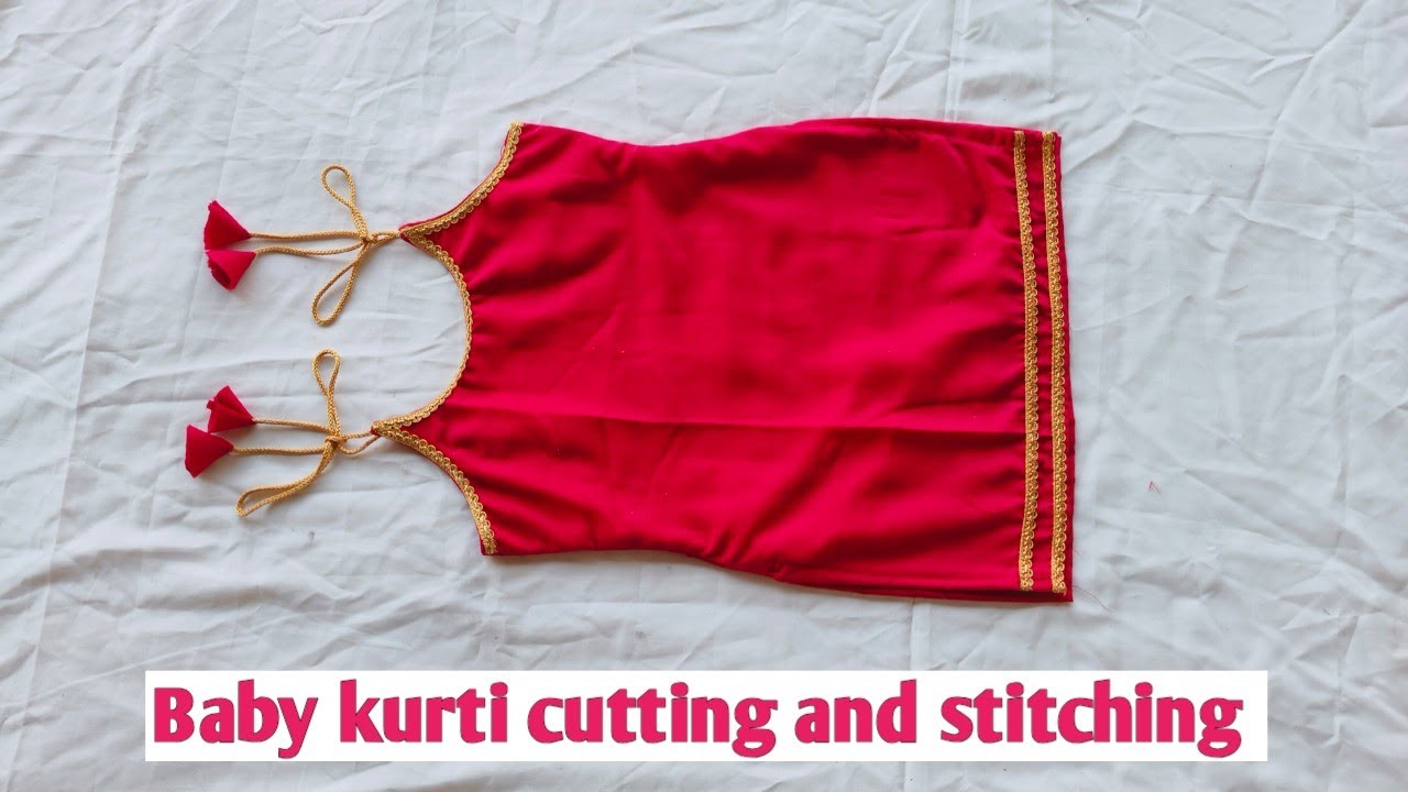 1/2 Years Baby Girl Kurti Cutting and stitching || Readymade kurti || Baby Kurti Cutting ||
