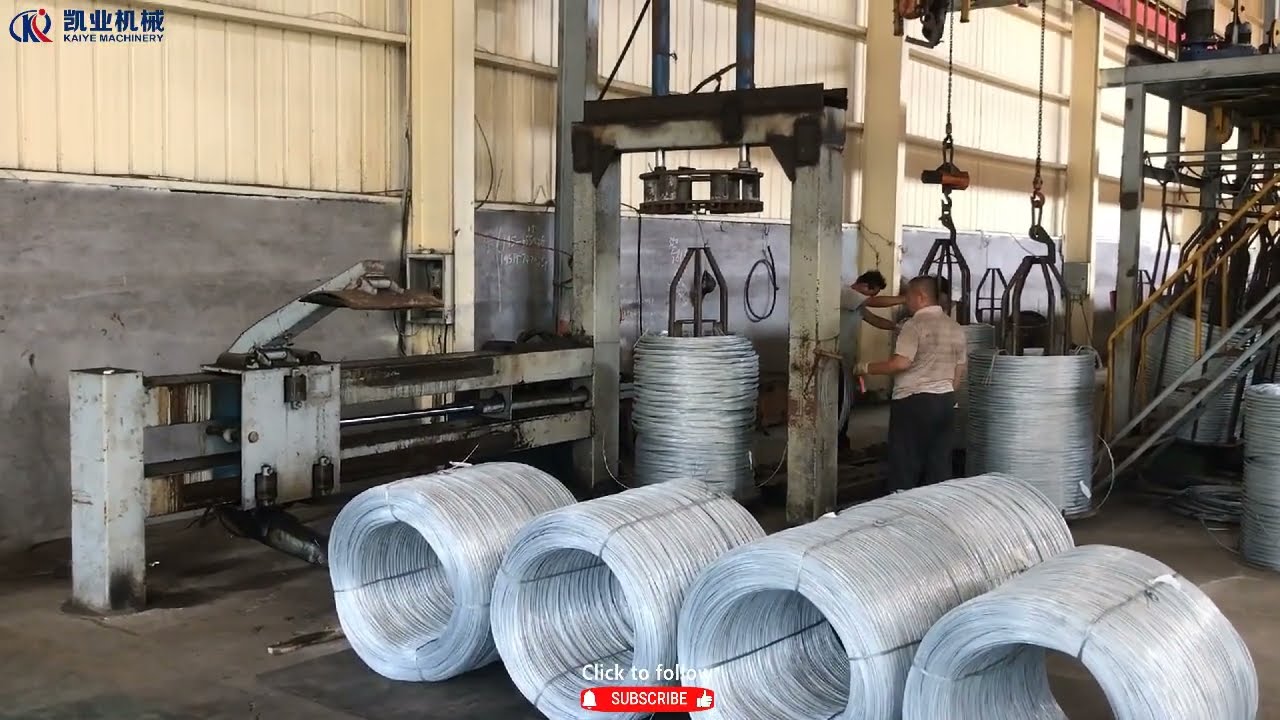 Линия по производству электрооцинкованной проволоки/Electro galvanized wire production line