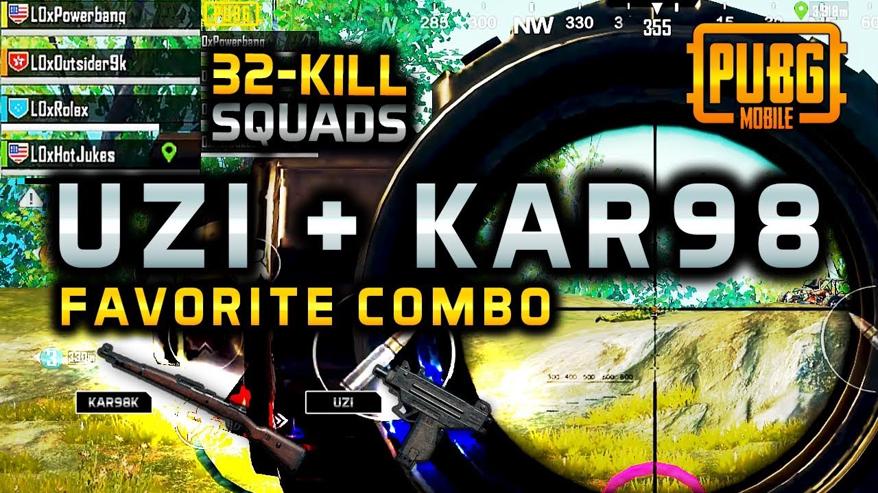 FAVORITE WEAPON COMBO - Kar98K + UZI - PUBG Mobile