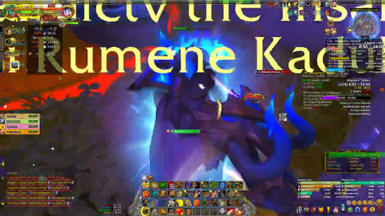 Mythic Plus: Magisters' Terrace +14 - Arcanotron Custos - Seranel Sunlash - Gemellus - Degentrius