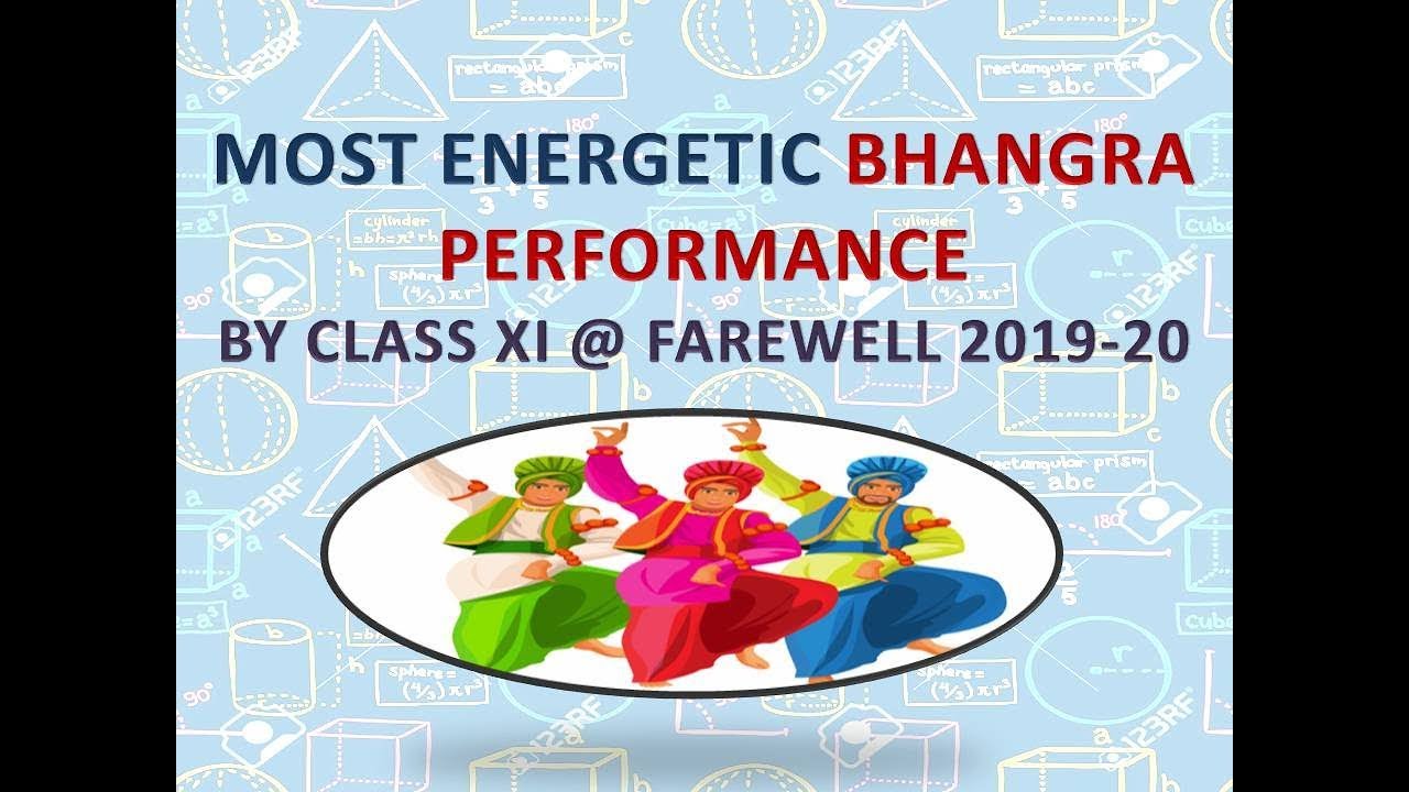 Class XI Students Performing Bhangra