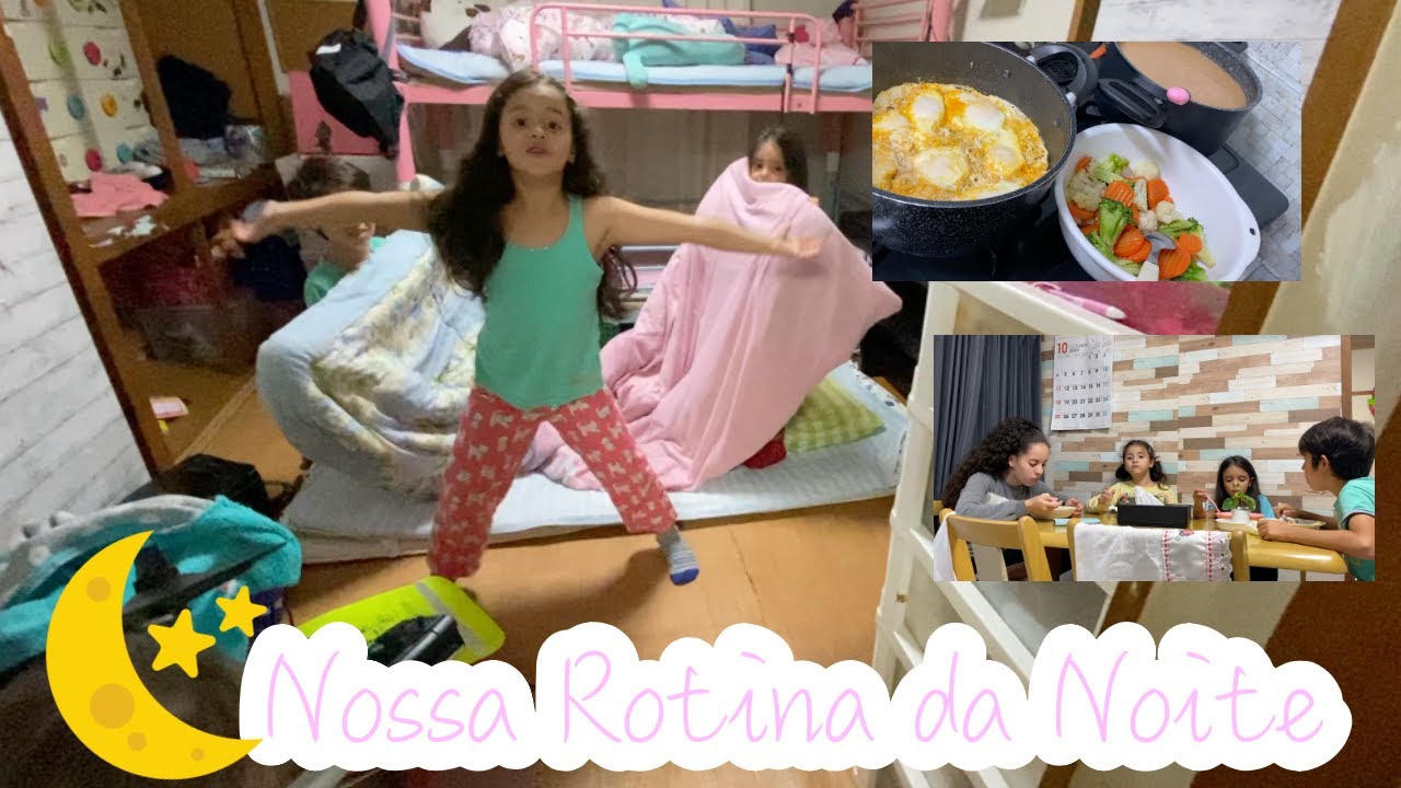 ROTINA DA NOITE COM 6 FILHOS ❤️