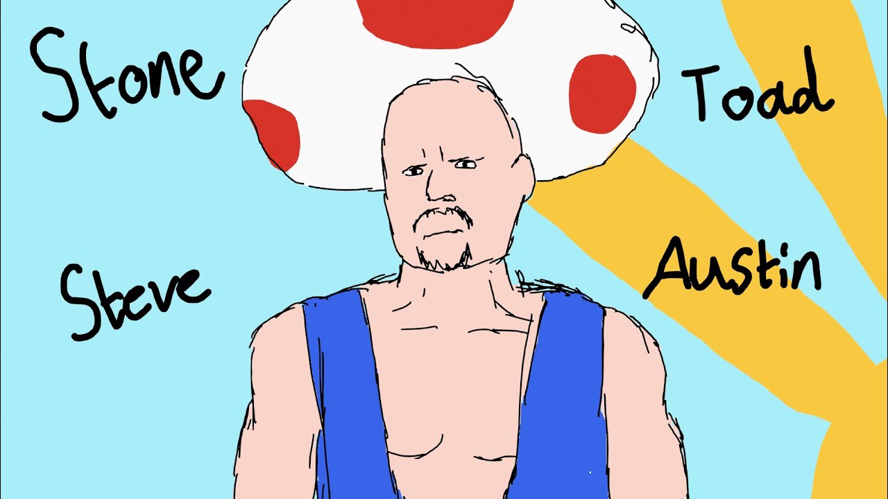 Stone Toad Steve Austin Gives Mario Advice Animated