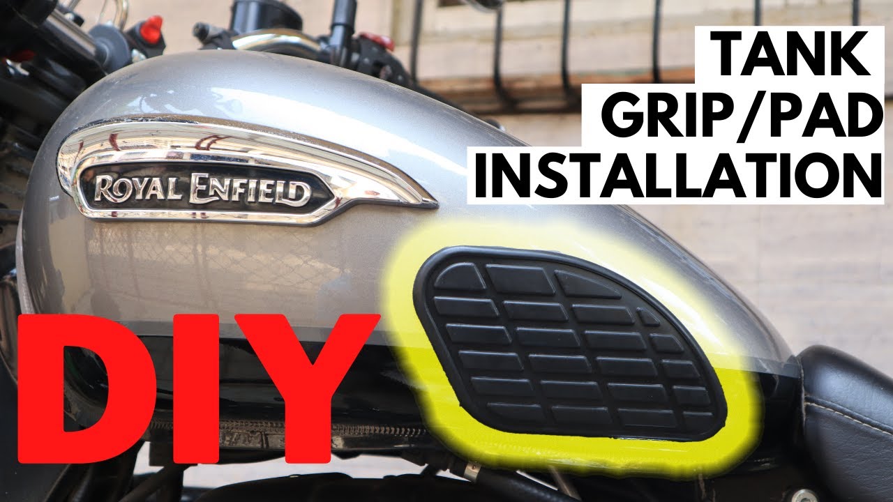TANK PAD/GRIP INSTALLATION| ROYAL ENFIELD METEOR 350 BS6 | DIY