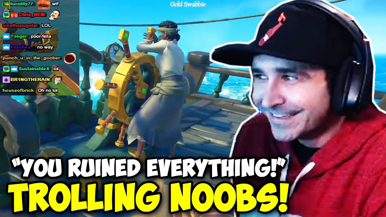 Summit1g TROLLS NOOBS And THEY GET MAD In Sea Of Thieves!