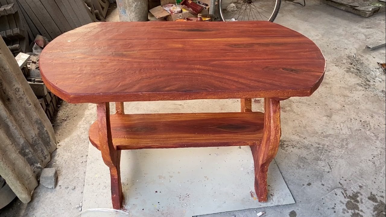 Excellent Technique For Making Fake Wooden Tables From Sand And Cement