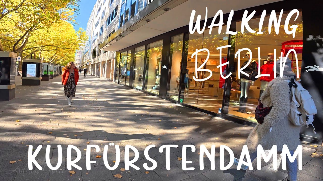 Stadt Spaziergang Berlin Kurfürstendamm 2025. Einkaufen. Geschäfte. Entspannende ASMR Klänge. 4K