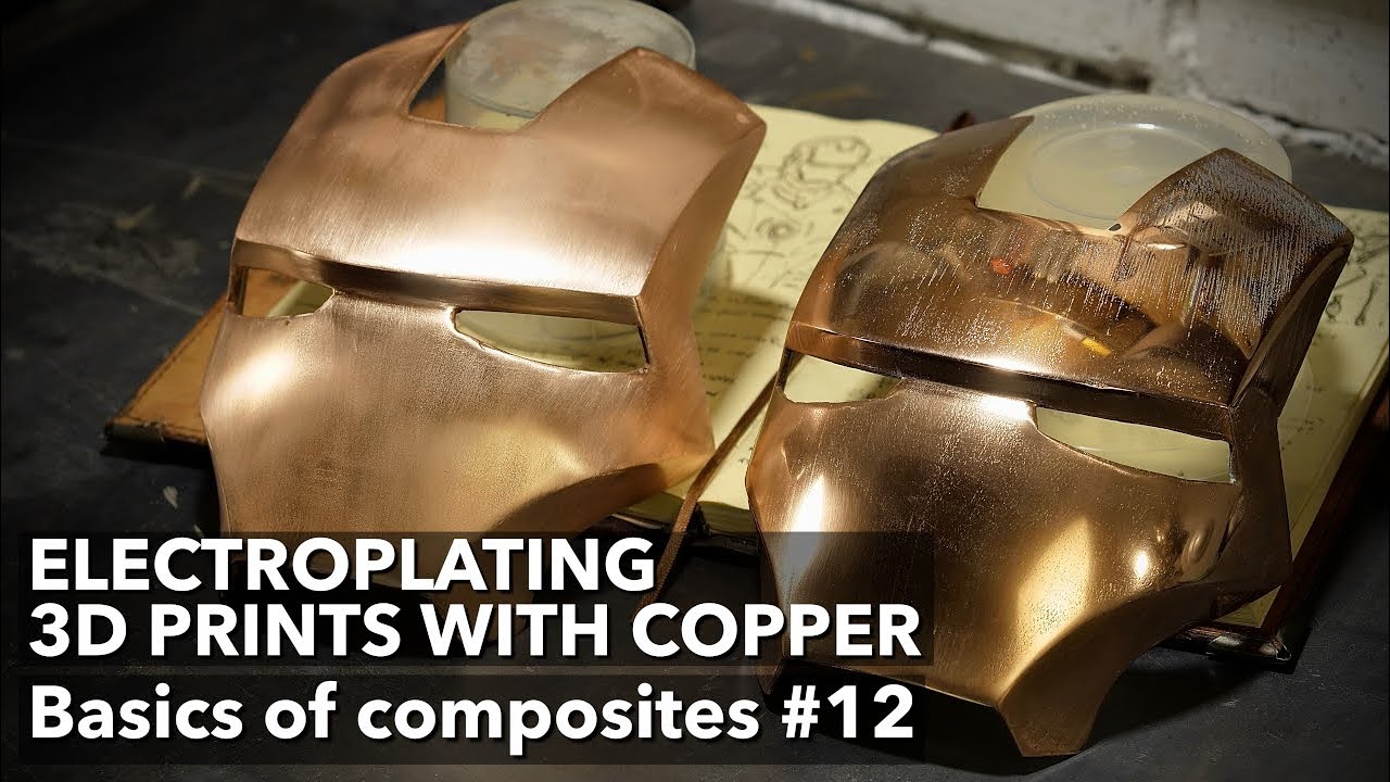 #12 How to cover your 3D print with metal. Copper electroplating. Basics of composites.