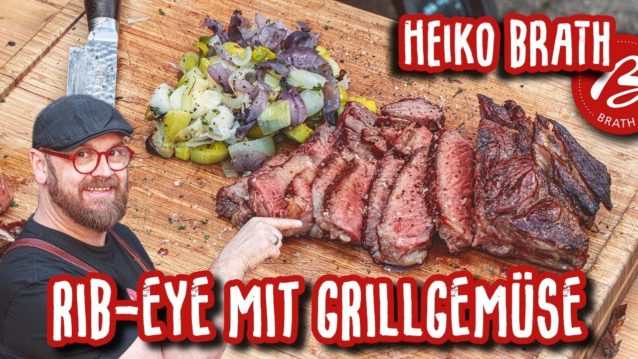 Rib-Eye-Steak 🐄 vom Grill 🔥 mit Glutgemüse! 🥦🌶 Metzgerei Brath