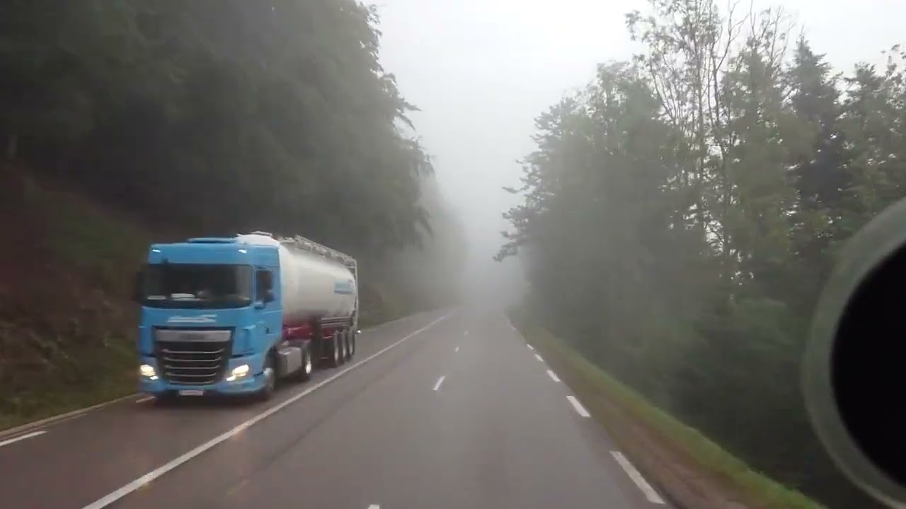 en camion semi-remorque le 31 août 2020 on prend le Col du Bonhomme et on arrive à Colmar Scapalsace