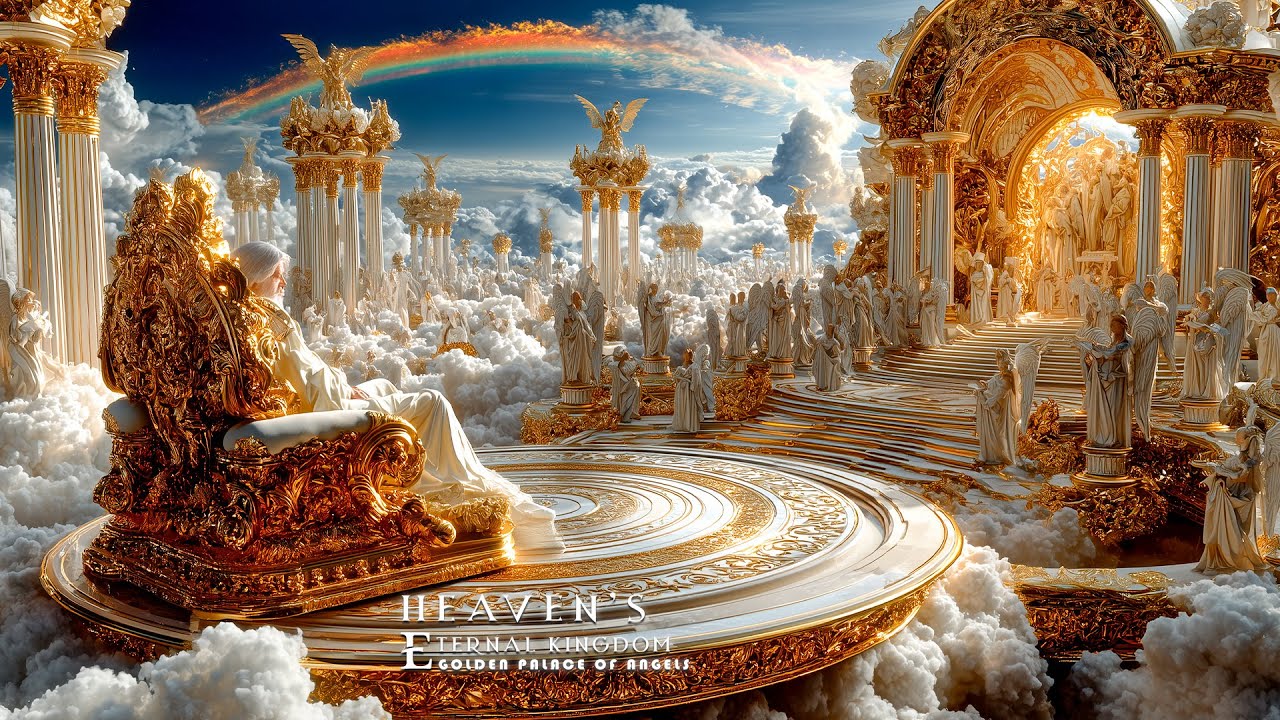 Heaven&rsquo;s Eternal Kingdom 🌤️ Golden Palace of Angels | Cinematic Fantasy