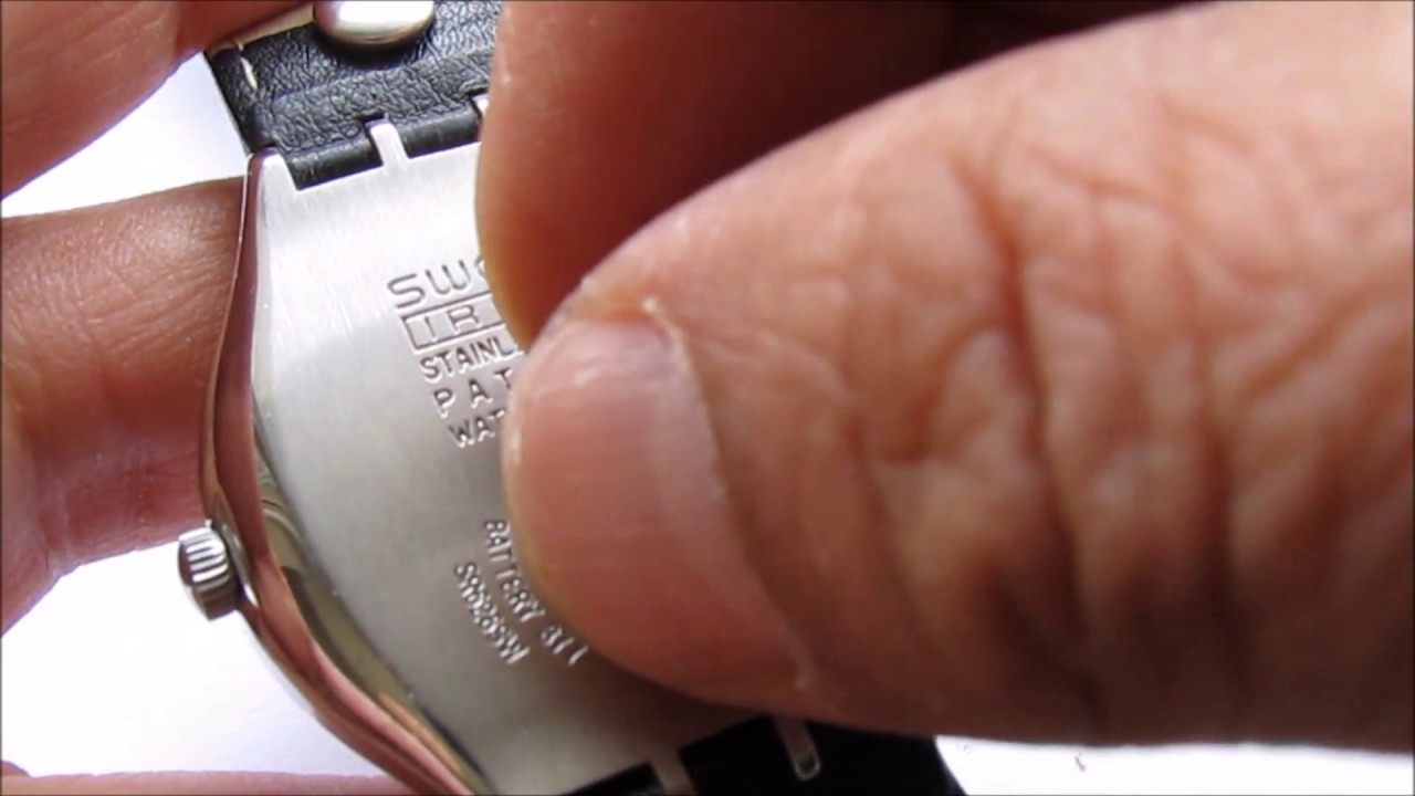 Swatch irony How to change the strap pim and battery