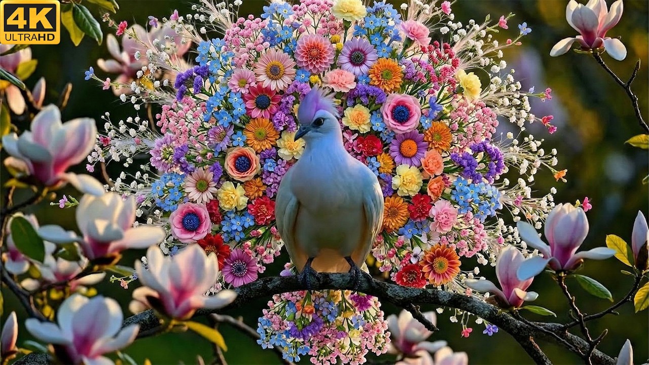 Soothing Bird Sounds for Relaxation 🕊️ | Gentle Nature Sounds for Stress Relief | 4K ASMR