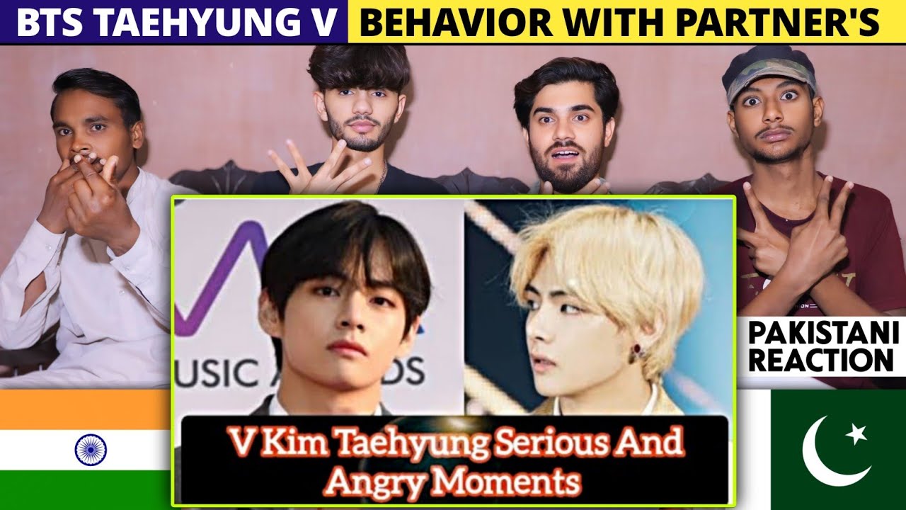 Bts Taehyung V Serious & Angry Moments - Pakistani Reaction - Shan Rajpoot