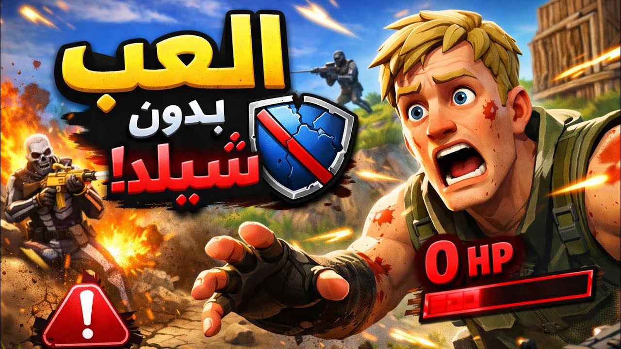 العب بدون شيلد في فورتنايت🔥🔥