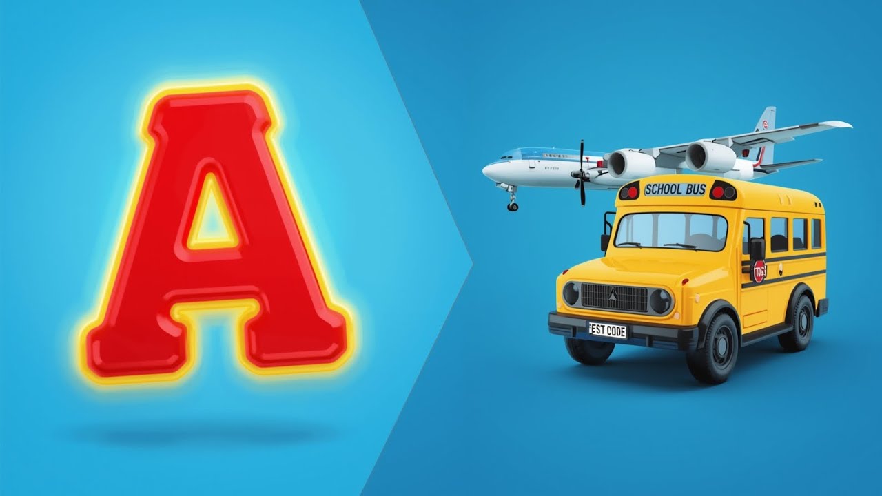 Learning ABC | Phonics Alphabets Song | Kids song |A for apple 🍎 #nurseryrhymes #viral #abcd 