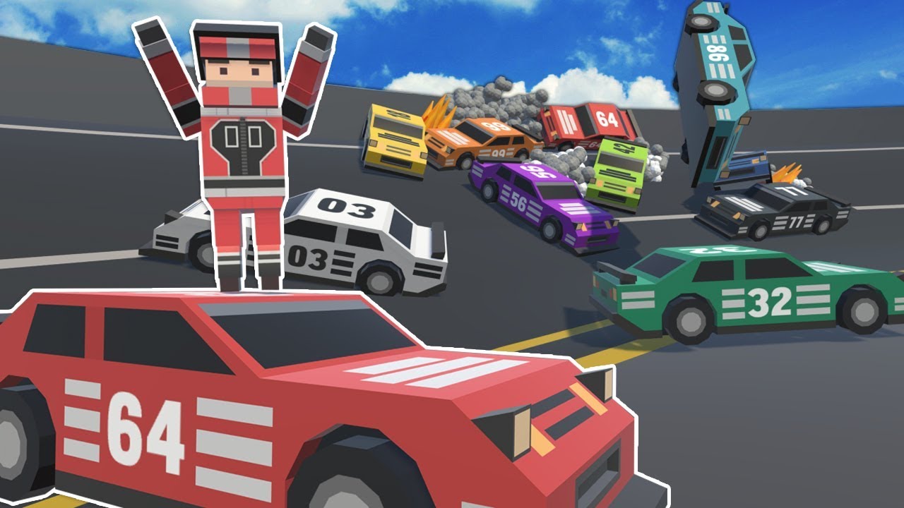 HUGE NASCAR CRASH & TRACK BUILD! - Tiny Town VR Gameplay - Oculus VR Game