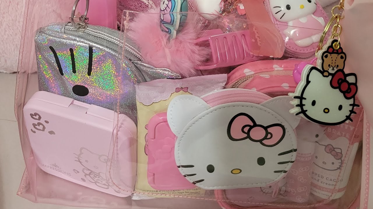 What's In My Hello Kitty themed bag🩷🩷