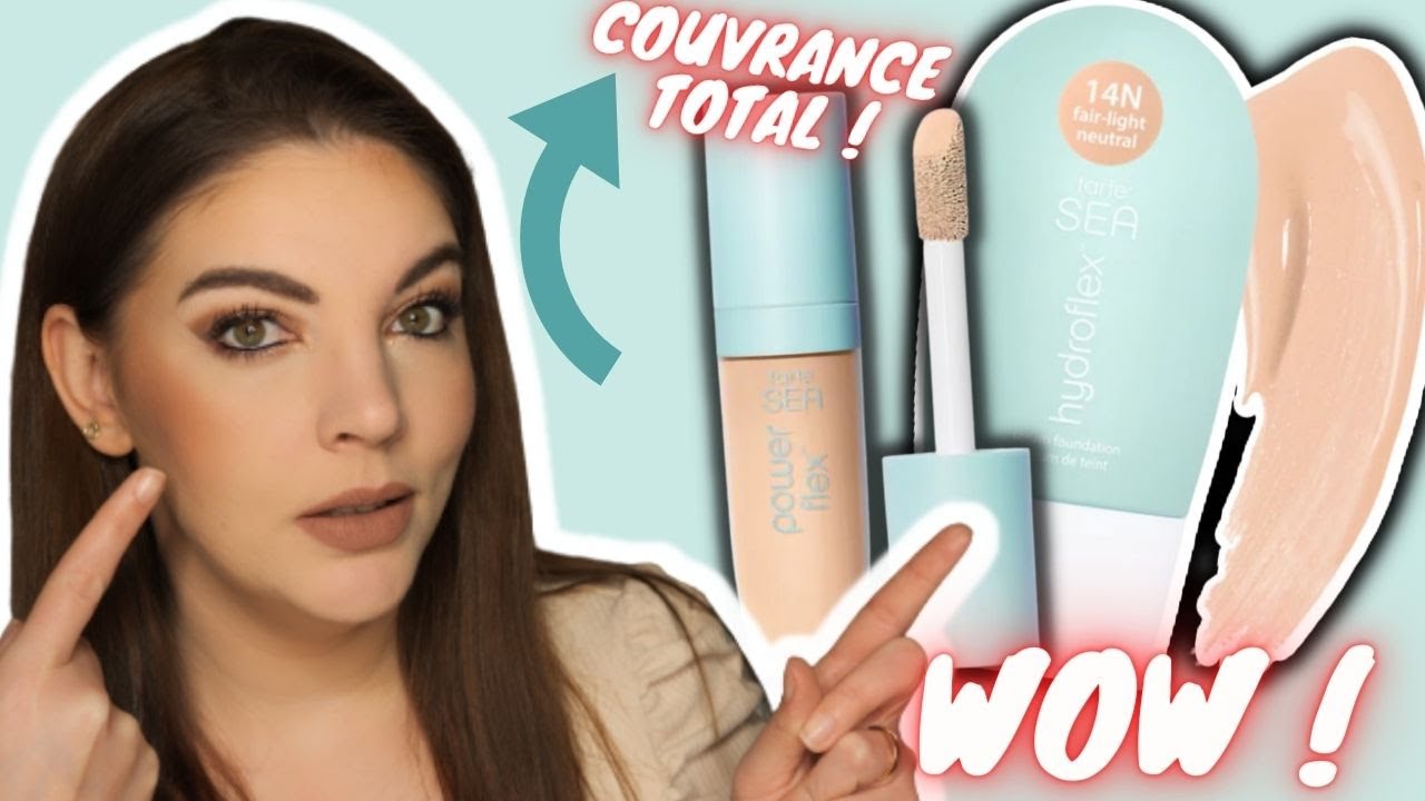 NEW ANTI-CERNES TARTE POWER FLEX + FOND DE TEINT HYDROFLEX CRASH TEST : Bluffée ? 😱