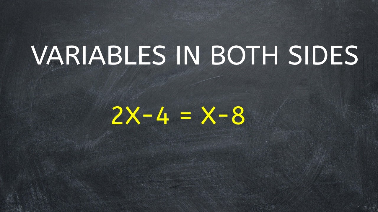 solve equations with variables in both sides