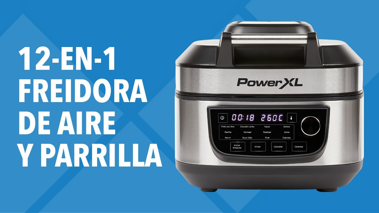 Freidora de aire y parrilla PowerXL™ 12 en 1, MFC-AF-6C-LA