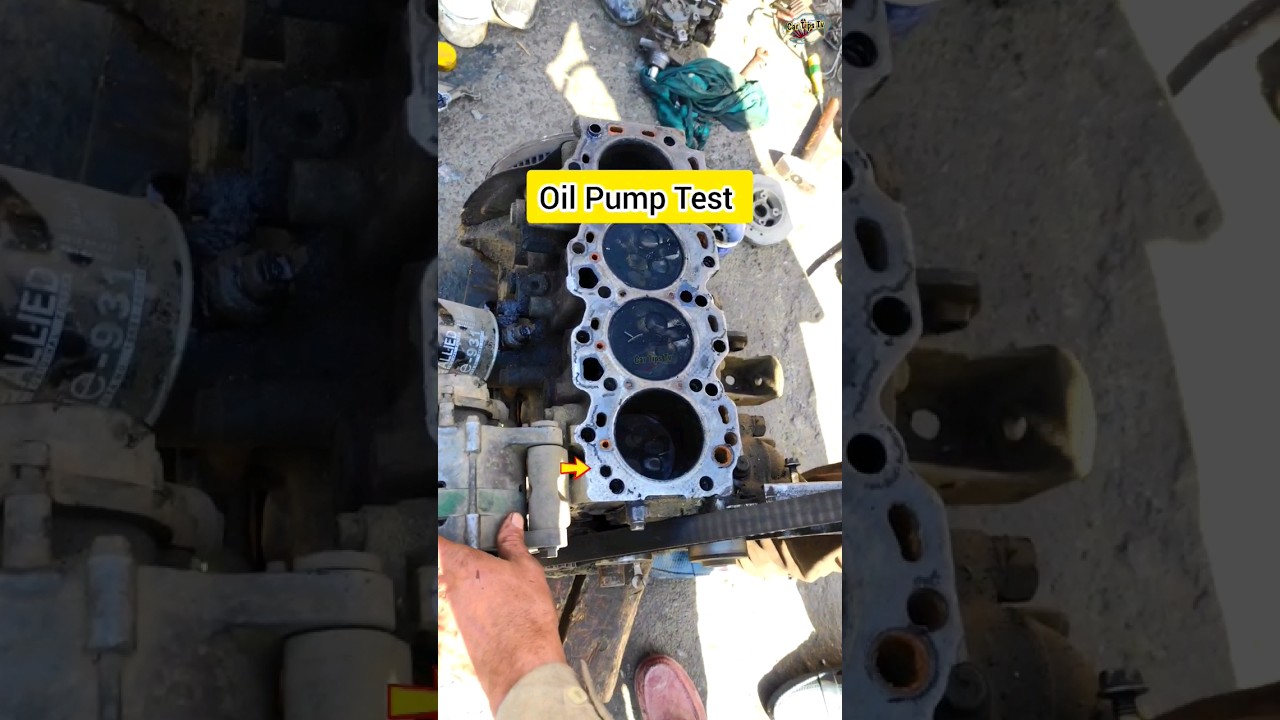 Diesel Engine Oil Pump Test #mechanic #mechanical #shortsvideo