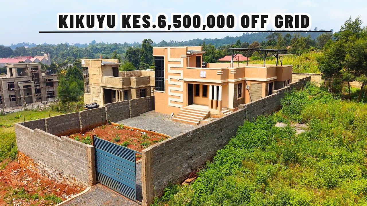 INSIDE A KSH. 6,500,000 OFF-GRID BUNGALOW IN KIKUYU / SOLAR - POWERED LIVING #CONSTRUCTION 