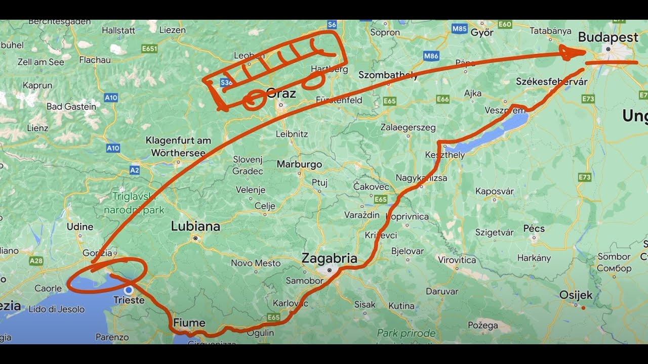 Ciclabile Budapest-Trieste o Trieste-Budapest in biciletta?  Tra ciclabili e strade minori!
