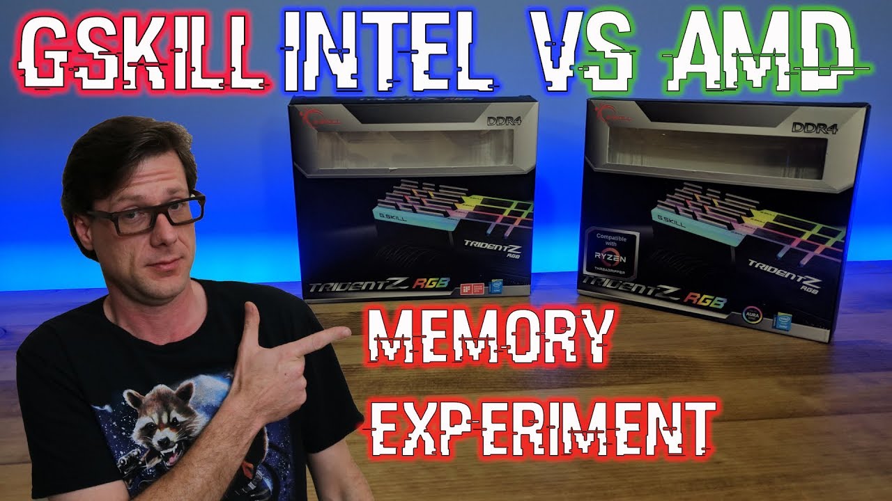 Gskill TridentZ intel VS AMD Threadripper Memory Experiment