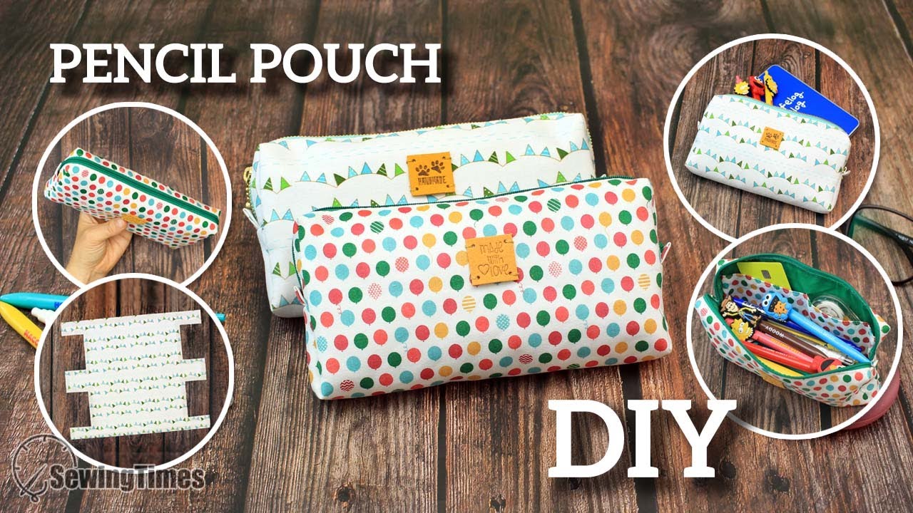 Как сшить пенал своими руками | DIY Косметичка [sewingtimes]