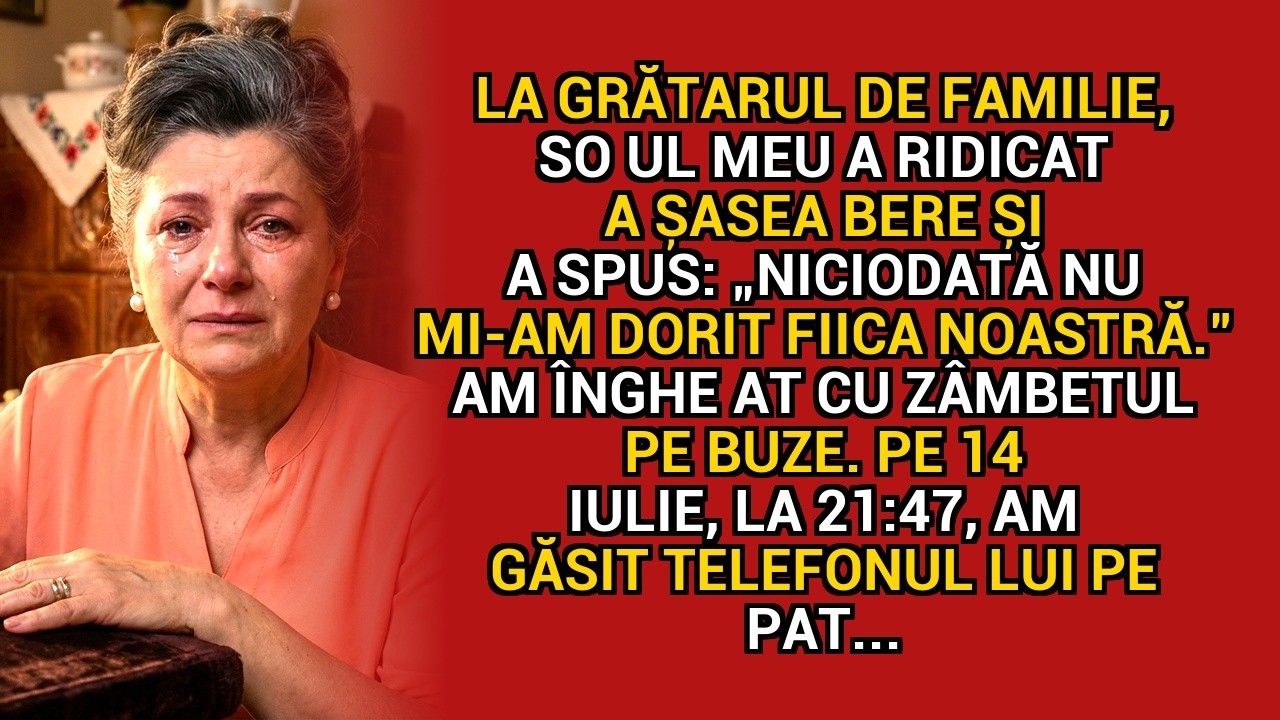 La grătarul de familie, soțul meu a ridicat a șasea bere și a spus: „Niciodată nu mi-am dorit fiica