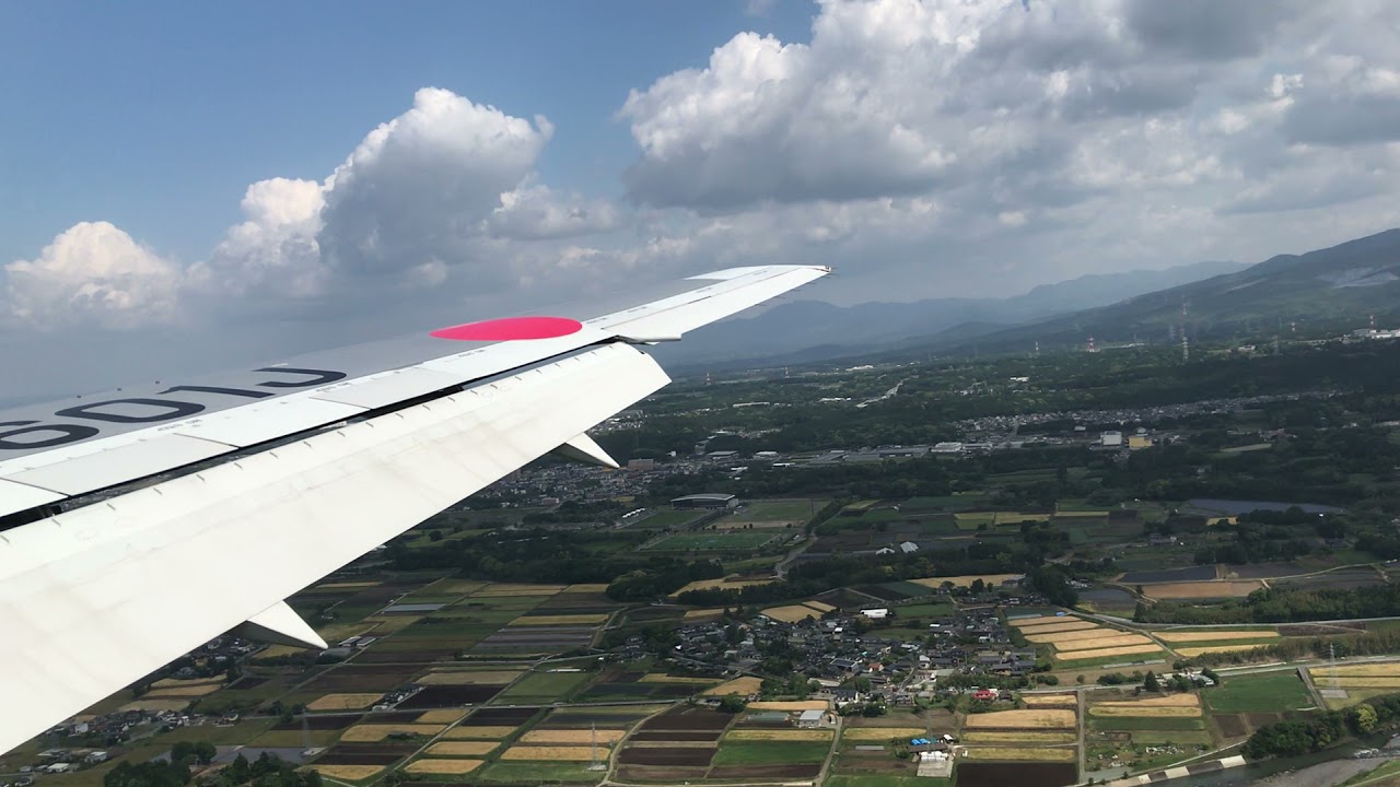 JAL625 熊本空港着陸