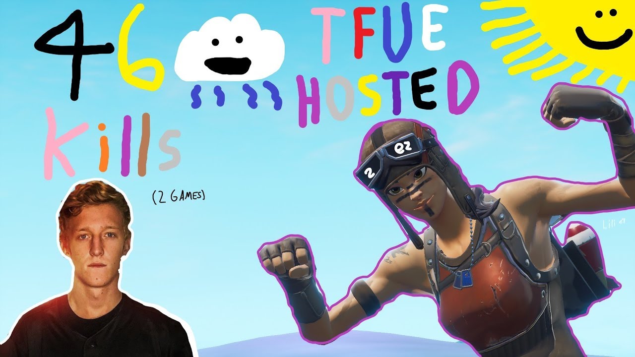tfue hosted me and i dropped 46 kills... (insane)