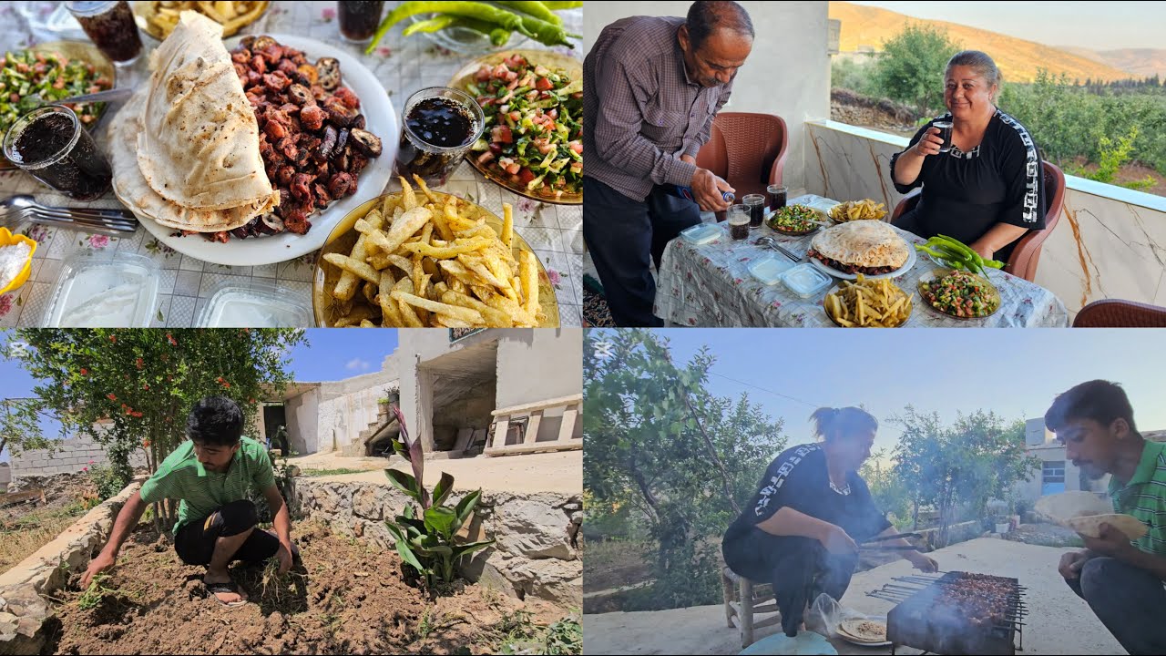 روتيني بالبيت وطبختي اليوم مشاوي