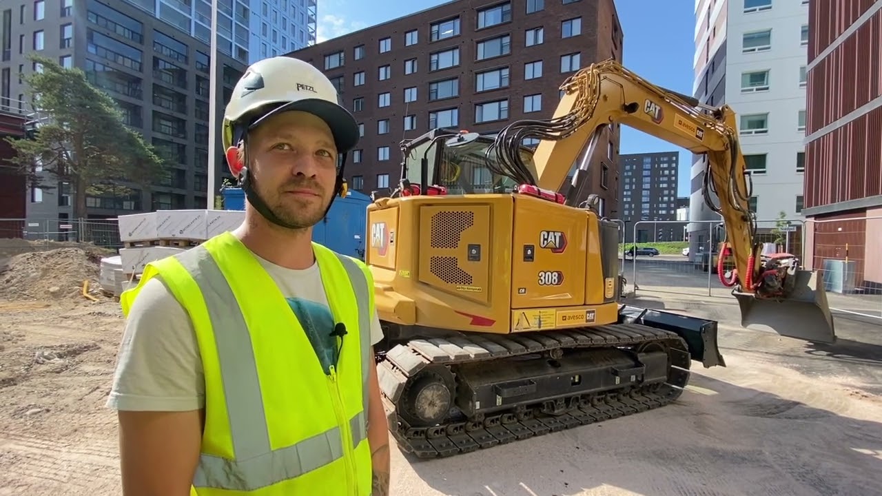 Cat 308 minikaivukoneen esittely ja käyttökokemuksia