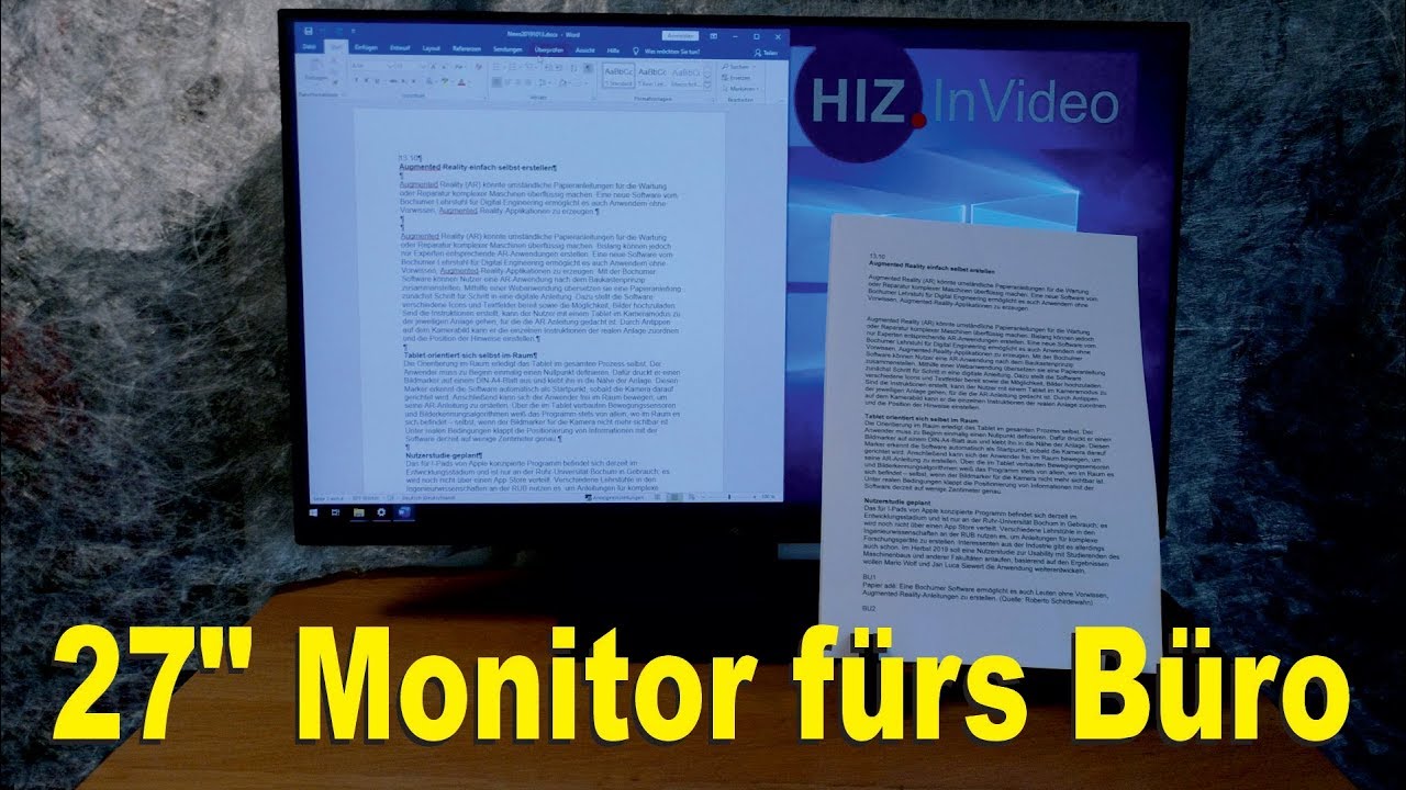 Großer Monitor für übersichtliche Arbeit - HIZ252