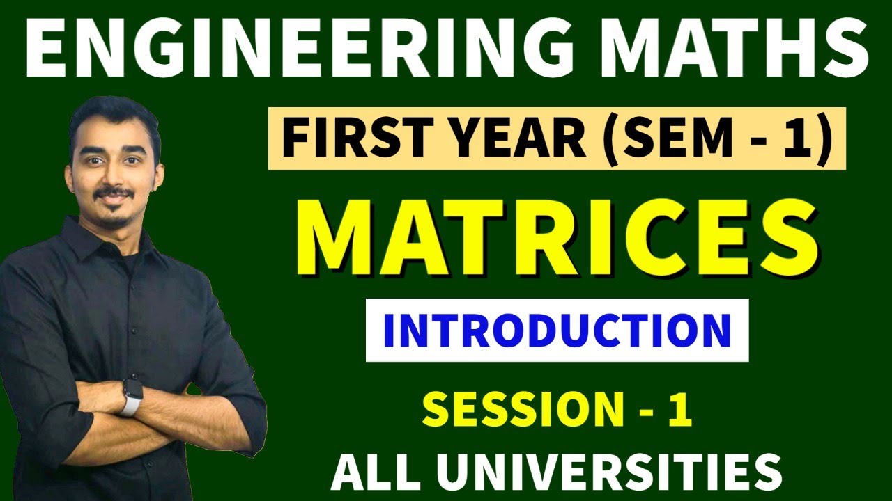 MATRICES | S-1 | RANK OF MATRIX | INVERSE OF MATRIX | ENGINEERING MATHS | SEM-1 | SAURABH DAHIVADKAR