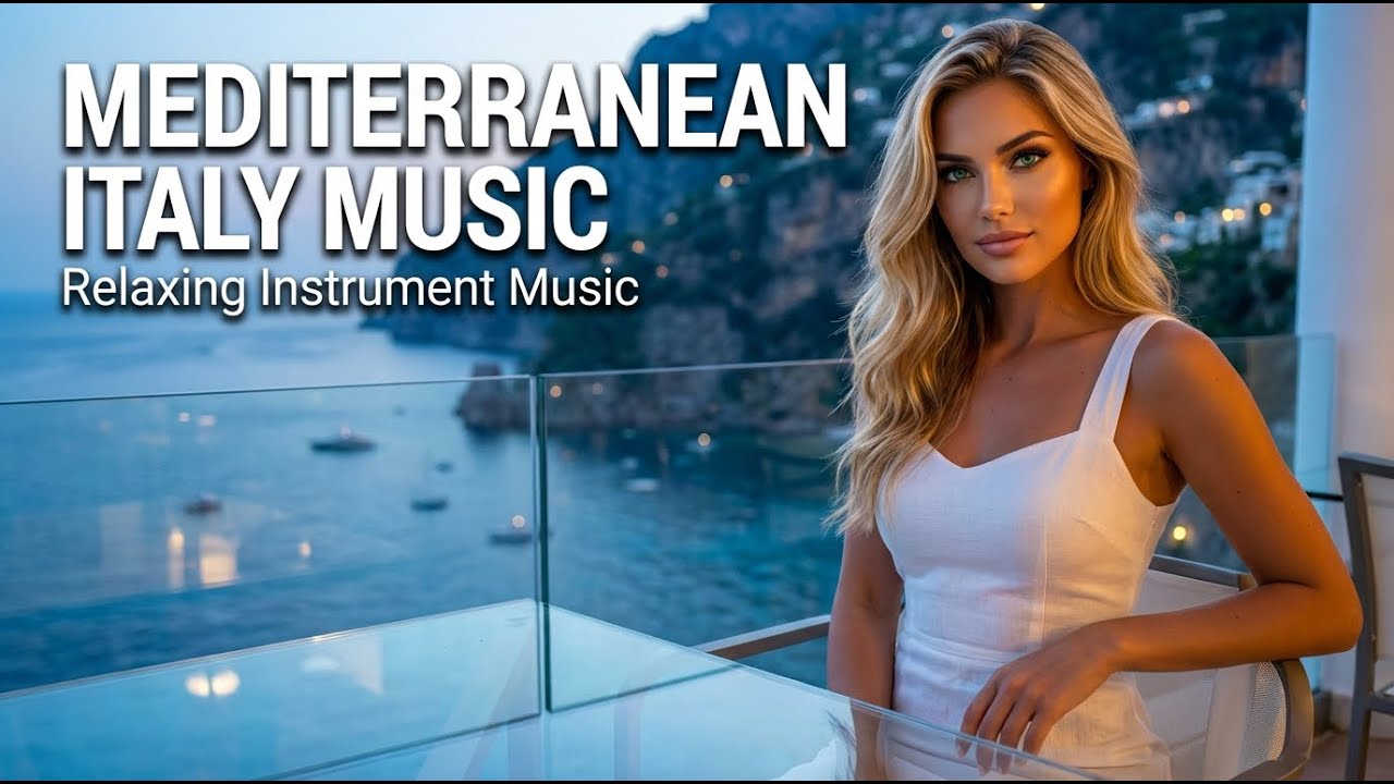 Relaxing Italian Cafe Ambience Music ☕ Mediterranean Guitar & Mandolin 🎸