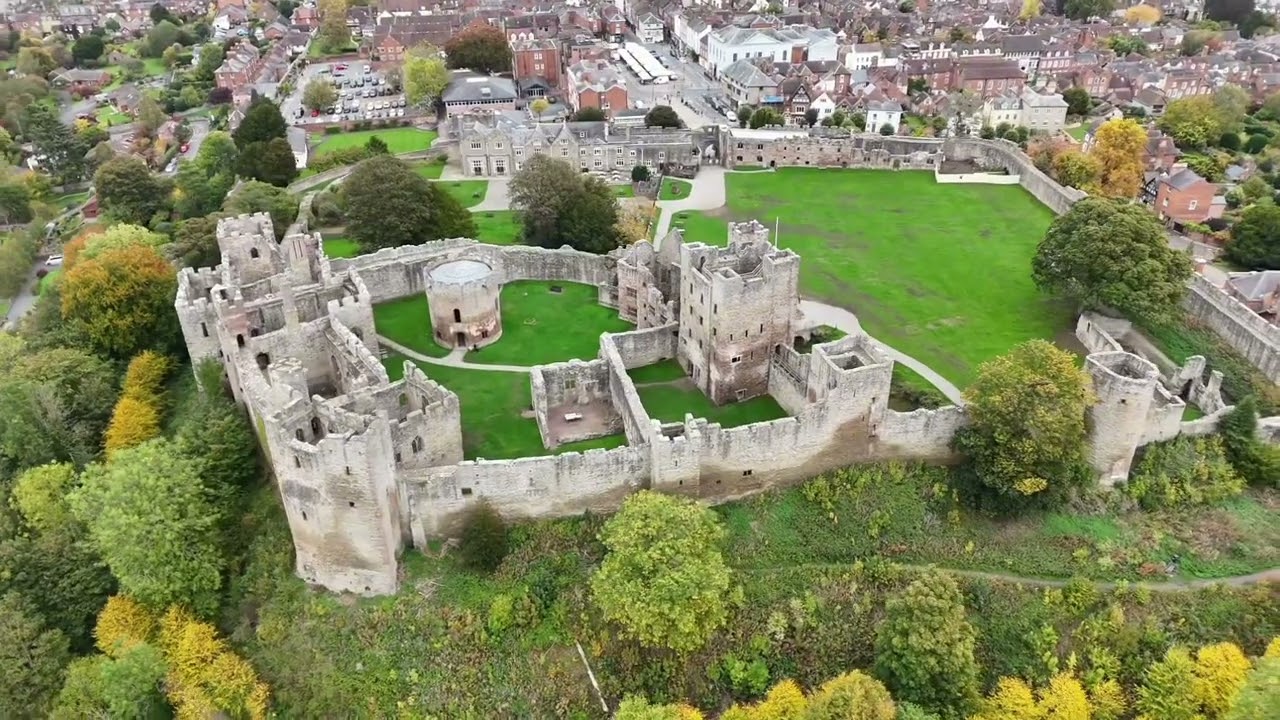 Ludlow Castle and drone footage 