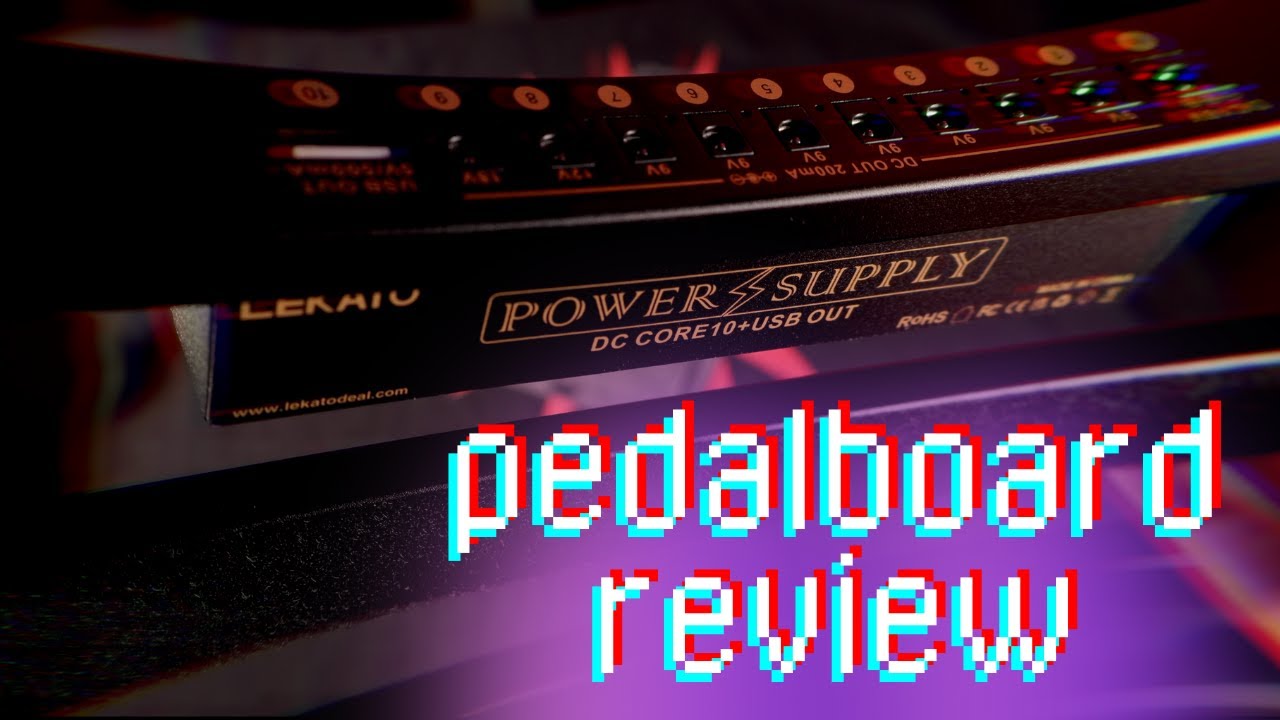 LEKATO Pedal Board With Built-in Power Supply | REVIEW