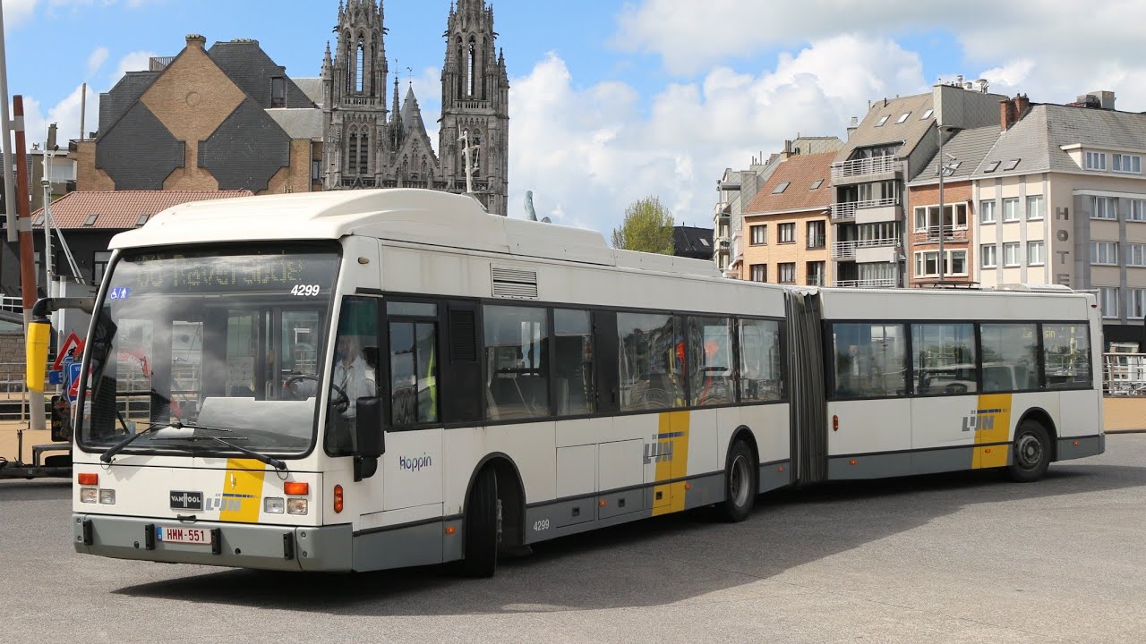 [DE LIJN] VanHool AG300 N°4299 Ligne 60 : Mariakerke Distellaan -) Raversijde Transvaalstraat
