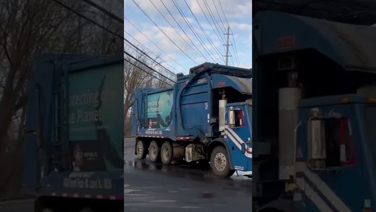 2354 Going back to the yard: Mack LEU Curotto Can Garbage Truck #shorts #Macktrucks #garbagetruck